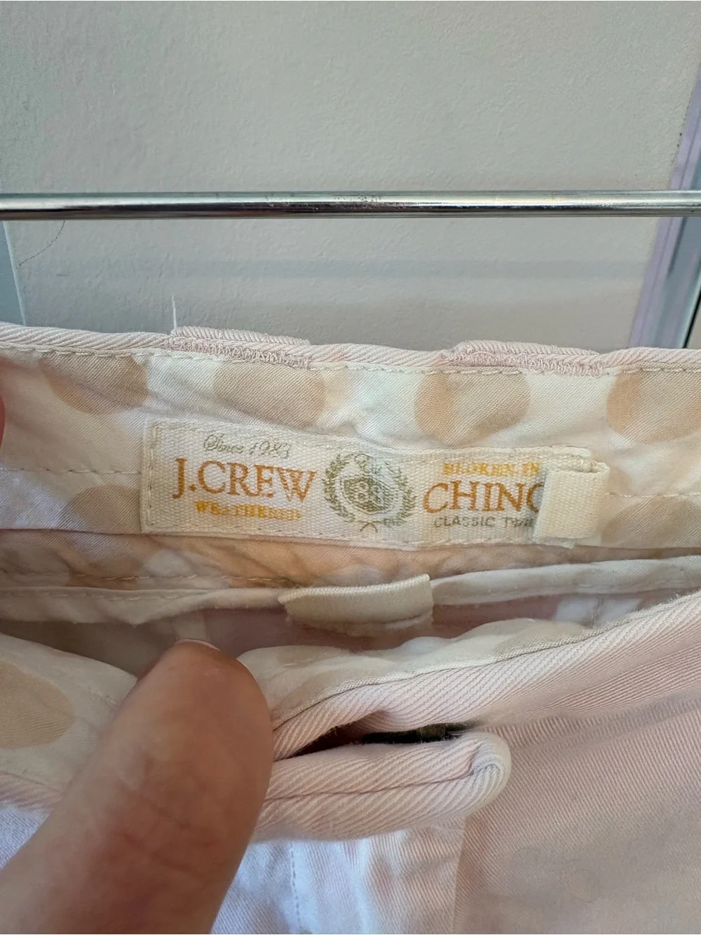 J. Crew Pale Pink Cotton Chino Shorts
